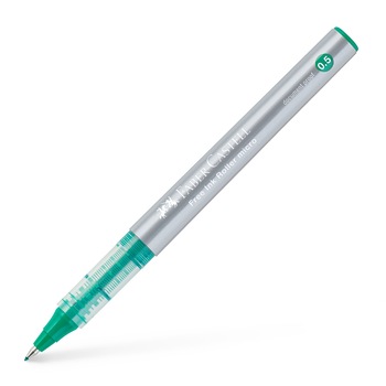 Roller Faber-Castell Free Ink, 0.5 mm, Verde Roller Faber-Castell Free Ink, 0.5 mm, Verde