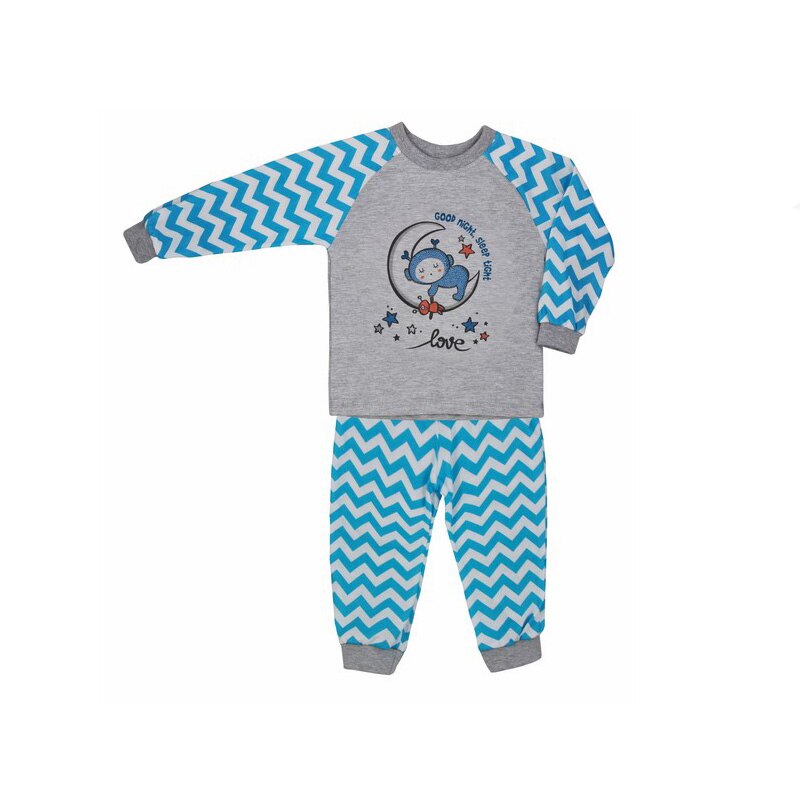 Pijama pentru baieti Koala Zygzak 05-110A, Albastru
