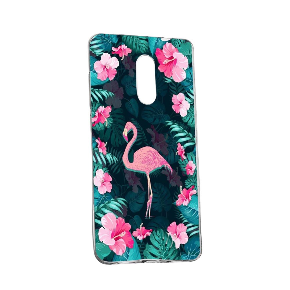 Husa Flamingo, Floral, pentru Nokia 3.2, rezistenta la uzura, anti-alunecare, 247