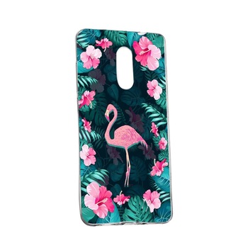 Husa Flamingo, Floral, pentru Nokia 3.2, rezistenta la uzura, anti-alunecare, 247 Husa Flamingo, Floral, pentru Nokia 3.2, rezistenta la uzura, anti-alunecare, 247