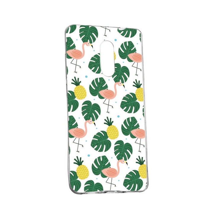 Husa Silicon Compatibila cu Nokia 2.4, Tropical, rezistenta la uzura, anti-alunecare, 93