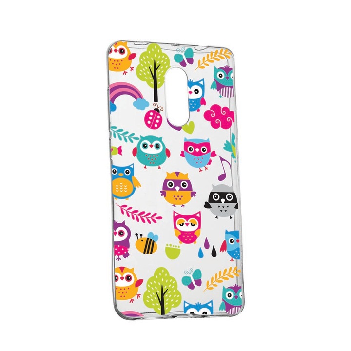 Husa Silicon Compatibila cu Nokia 2.4, Owl, rezistenta la uzura, anti-alunecare, 43