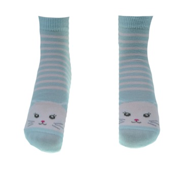 Sosete pentru copii Milusie B2232-6, Turcoaz, 21-22 cm Sosete pentru copii Milusie B2232-6, Turcoaz, 21-22 cm