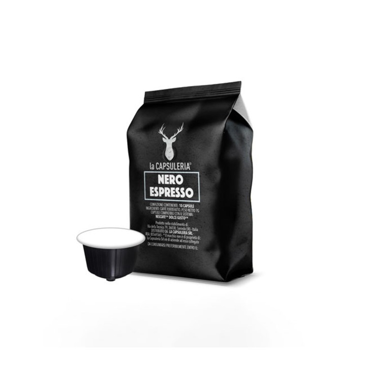 Nero Espresso kávé, 16 Dolce Gusto kompatibilis kapszula La Capsuleria