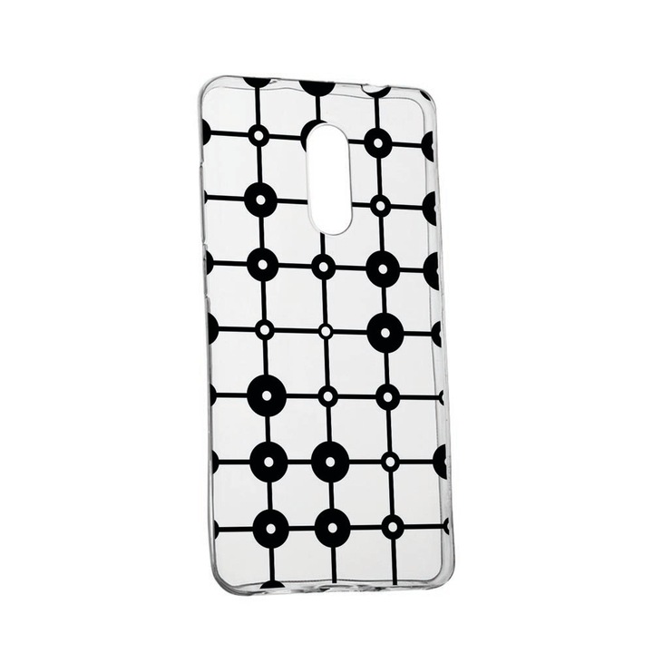 Husa Silicon Compatibila cu Nokia 2.4, Circle lines, rezistenta la uzura, anti-alunecare, 124