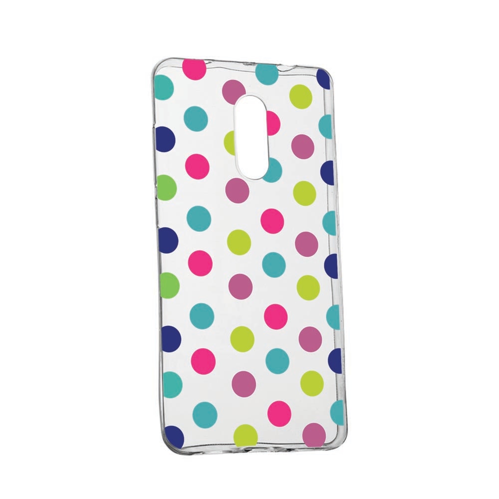 Husa pentru Nokia 1 Plus, Dots Color, rezistenta la uzura, anti-alunecare, 61
