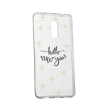 Husa pentru Nokia 1 Plus, rezistenta la uzura, anti-alunecare, Hello New Year, 173 Husa pentru Nokia 1 Plus, rezistenta la uzura, anti-alunecare, Hello New Year, 173