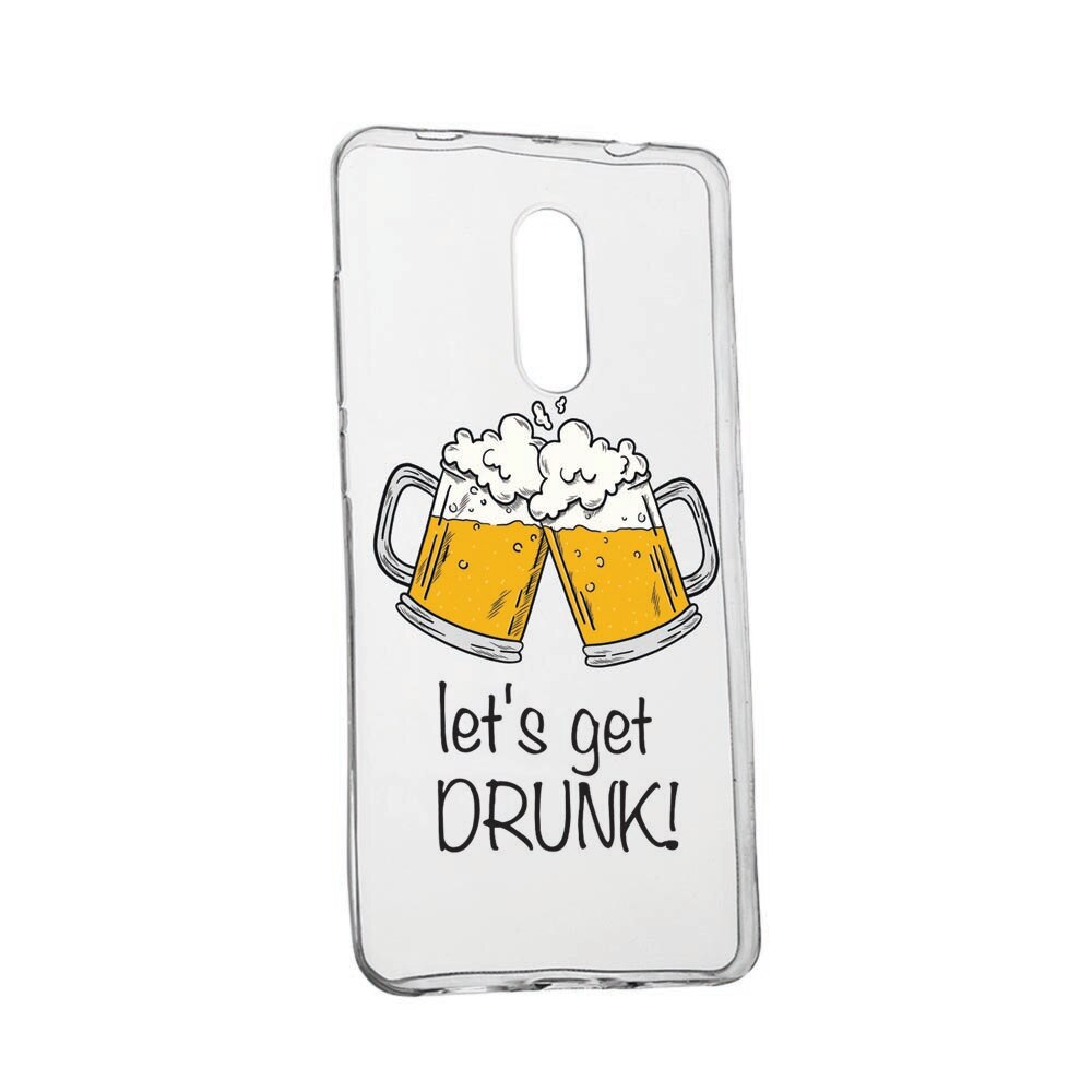 Husa pentru Nokia 1 Plus, rezistenta la uzura, anti-alunecare, Let`s Get Drunk, 170