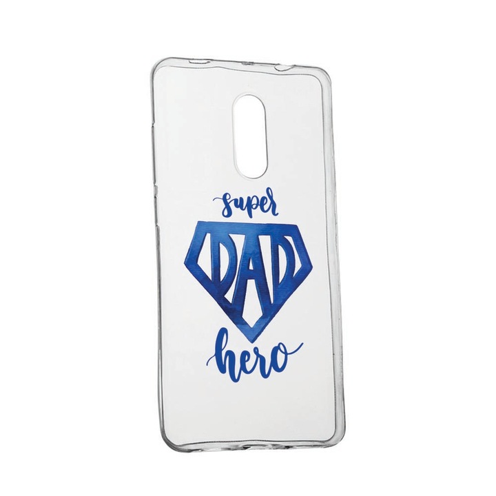 Husa Silicon Compatibila cu Nokia 2.4, rezistenta la uzura, anti-alunecare, Superhero Dad, 182