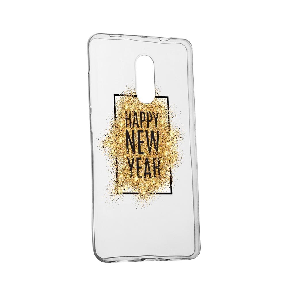 Husa Happy New Year, pentru Nokia 1 Plus, rezistenta la uzura, anti-alunecare, 355