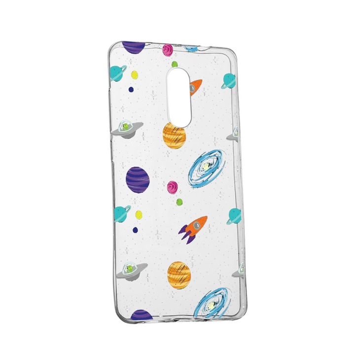 Husa Silicon Universe, Planets, Compatibila cu Nokia 2.4, rezistenta la uzura, anti-alunecare, 466