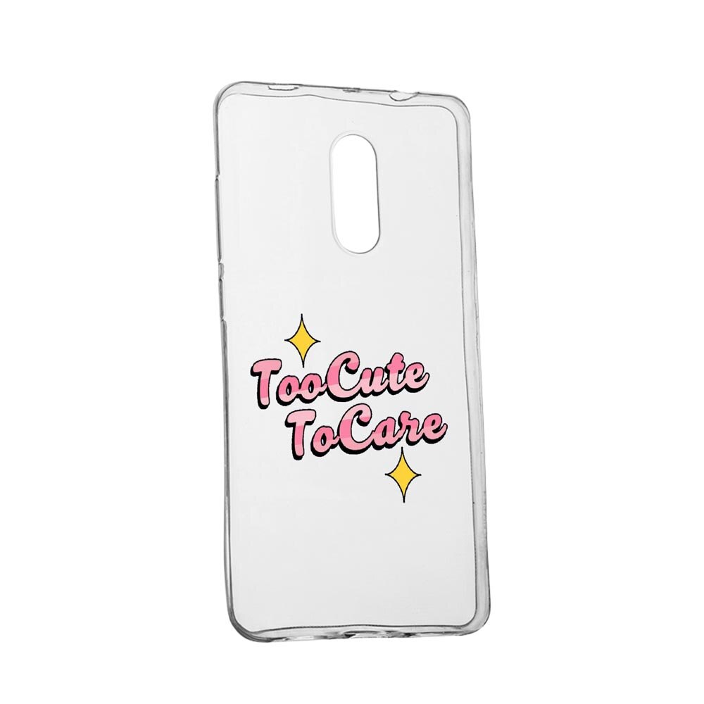 Husa cu mesaj Too Cute, pentru Nokia 1.3, rezistenta la uzura, anti-alunecare, din silicon Premium, 488