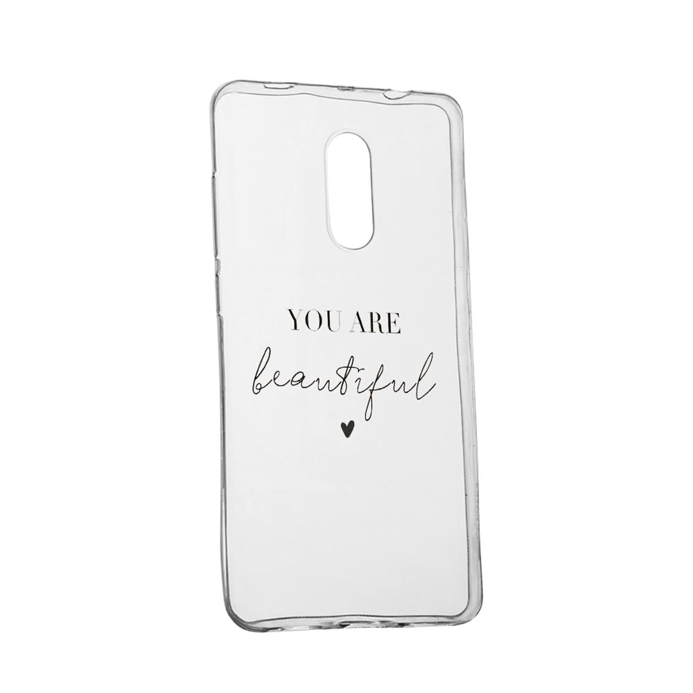Husa cu mesaj You Are Beautiful, pentru Oppo Reno 2, rezistenta la uzura, anti-alunecare, din silicon Premium, 477