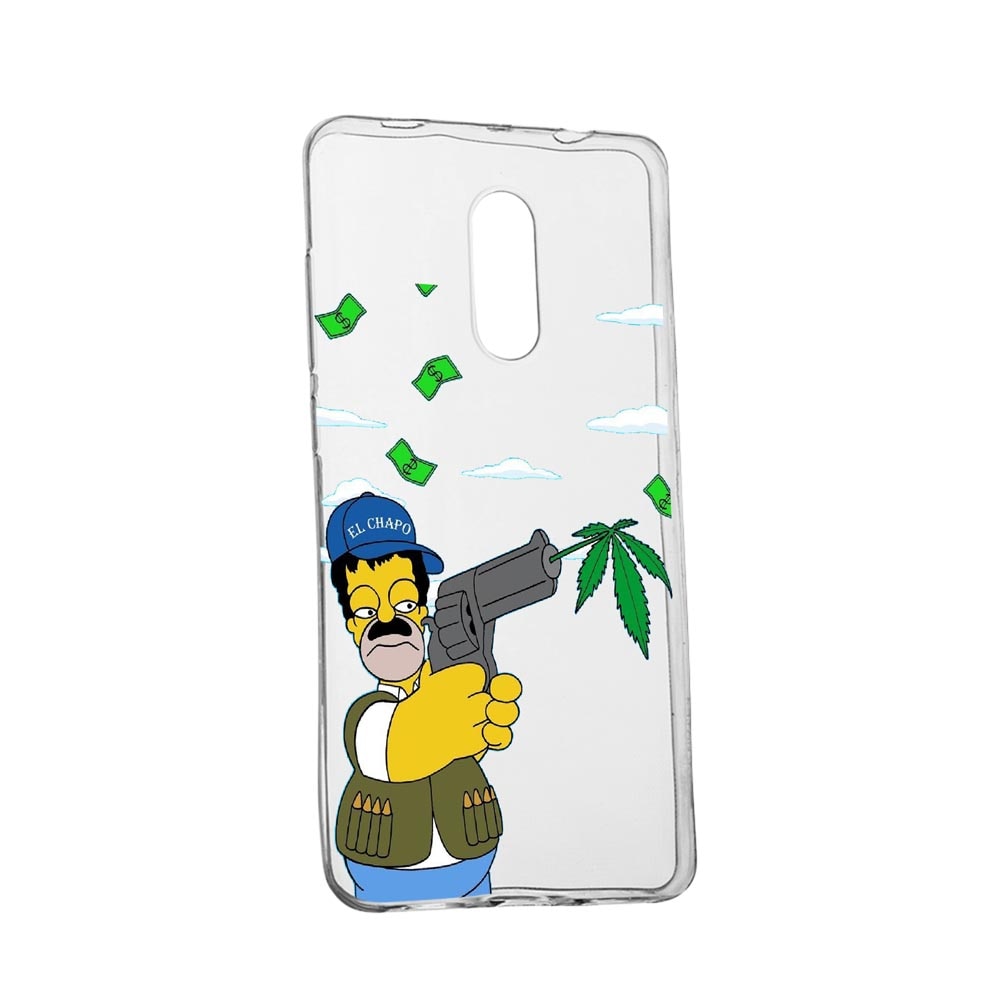 Husa Narcos Simpson, Movie pentru Nokia 3.2, rezistenta la uzura, anti-alunecare, din silicon Premium, 441