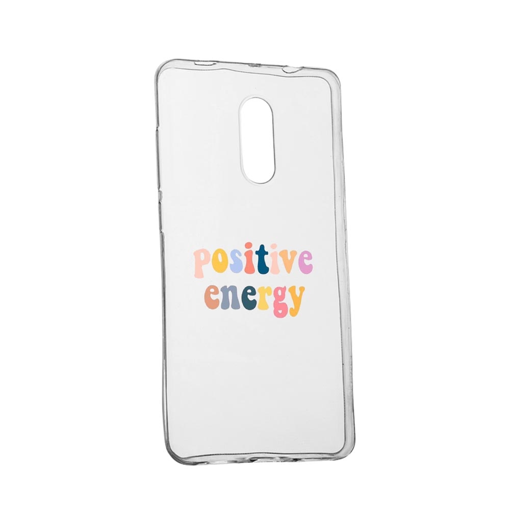 Husa cu mesaj Positive Energy, pentru Nokia 1 Plus, rezistenta la uzura, anti-alunecare, din silicon Premium, 479