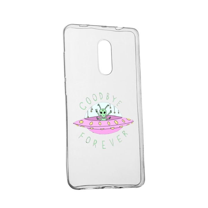 Universe Planet UFO Good Bye Case за Xiaomi Redmi 9 Устойчив на износване противоплъзгащ премиум силиконов калъф 474