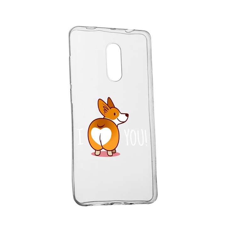 Husa Silicon Sweet doggy Emoji, Compatibila cu Nokia 2.4, rezistenta la uzura, anti-alunecare, 593