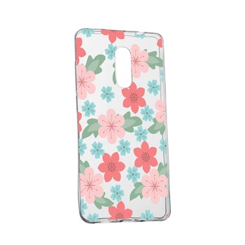 Husa Flori, culorile de pastel, pentru Nokia 1 Plus, rezistenta la uzura, anti-alunecare, din silicon Premium, 515 Husa Flori, culorile de pastel, pentru Nokia 1 Plus, rezistenta la uzura, anti-alunecare, din silicon Premium, 515