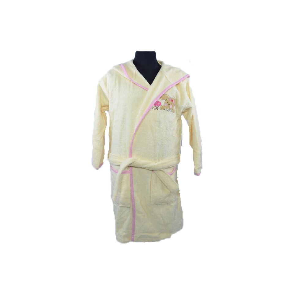 Halat de baie fetite NN HBC3, Crem, 110