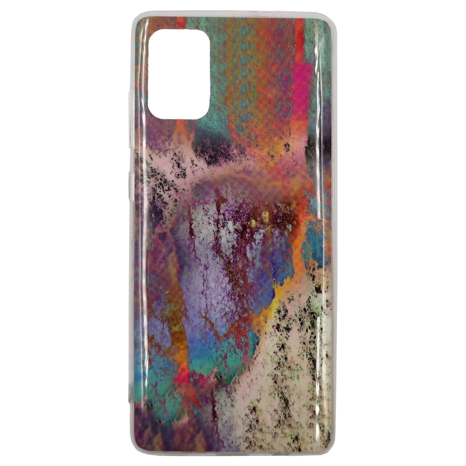 Husa Samsung Galaxy A71 model Rainbow Marble, Silicon, TPU Viceversa Multicolor