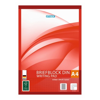 Bloc notes A4 Stylex 50 file matematica Bloc notes A4 Stylex 50 file matematica