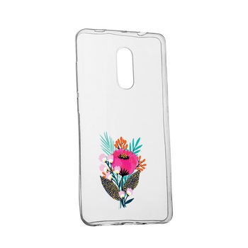 Husa Flowers, pentru Nokia 3.2, rezistenta la uzura, anti-alunecare, din silicon Premium, 641 Husa Flowers, pentru Nokia 3.2, rezistenta la uzura, anti-alunecare, din silicon Premium, 641