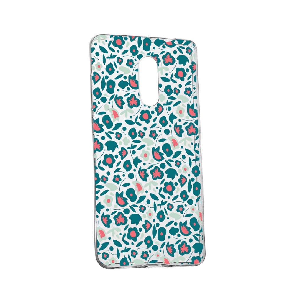 Husa Green Flowers Pattern, pentru Nokia 2.3, rezistenta la uzura, anti-alunecare, din silicon Premium, 632