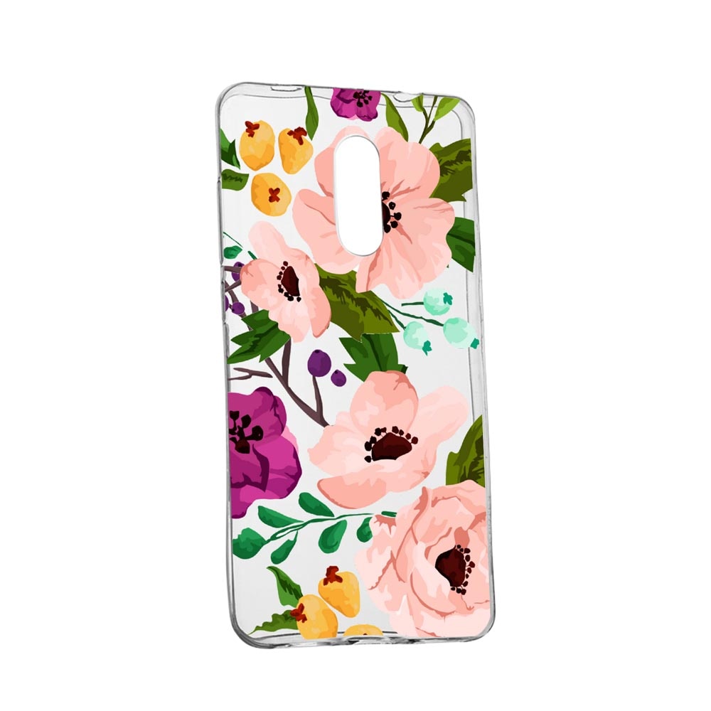 Husa Flowers, pentru Nokia 1 Plus, rezistenta la uzura, anti-alunecare, din silicon Premium, 629