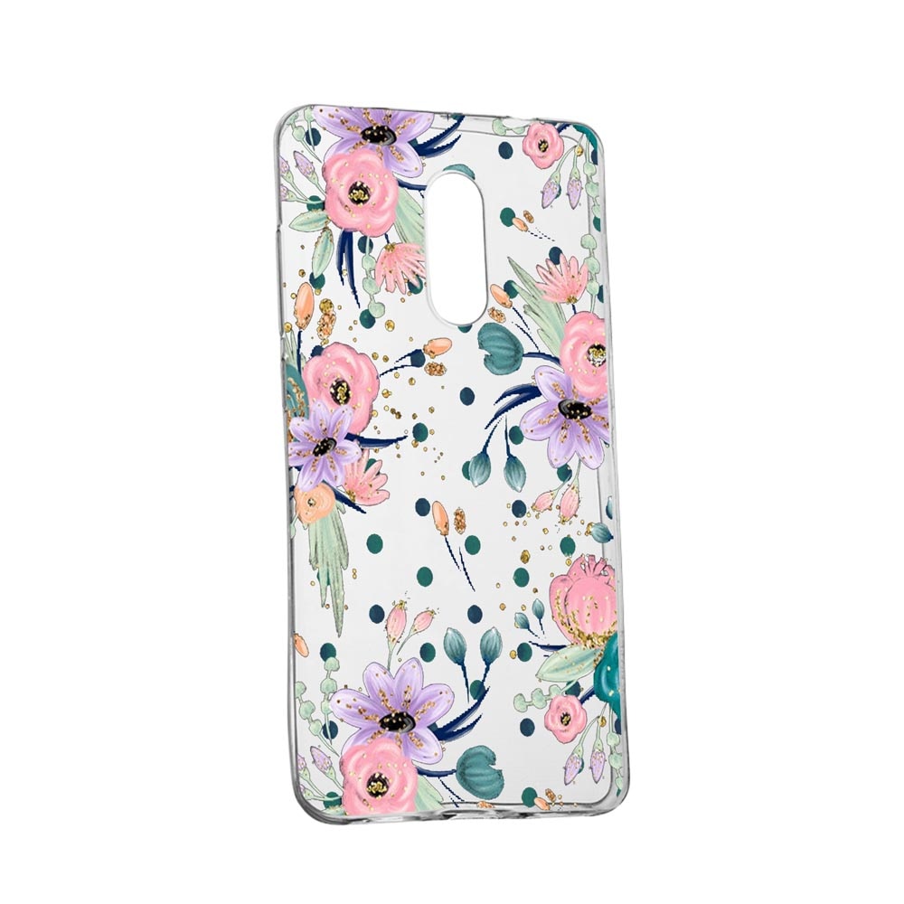 Husa Silicon Spring Flowers, Compatibila cu Nokia 2.4, rezistenta la uzura, anti-alunecare, 495