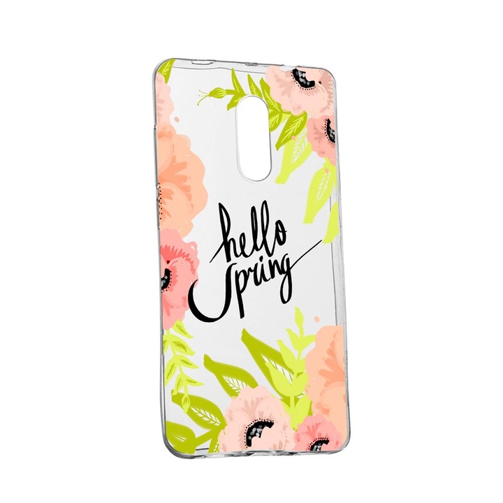 Husa Silicon Hello Spring, Compatibila cu Nokia 2.4, rezistenta la uzura, anti-alunecare, 685