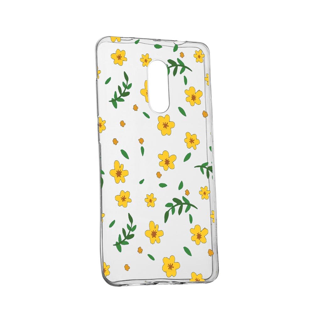 Husa Little yellow flowers, pentru Xiaomi Redmi 9, rezistenta la uzura, anti-alunecare, din silicon Premium, 696