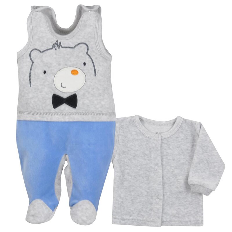 Compleu 2 piese pentru baieti Koala Baloo 07-572G, Gri, 56 cm