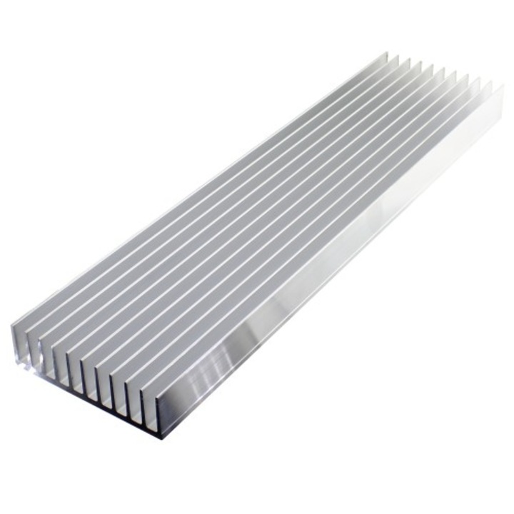 Radiator extrudat, AL6063-T5, 19.05x6.35x4.83mm, negru, STONECOLD, HS-DIL19, T136846