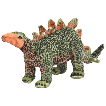Jucarie de plus Stegozaurus, vidaXL, Textil, 110 x 35 cm, Verde Jucarie de plus Stegozaurus, vidaXL, Textil, 110 x 35 cm, Verde