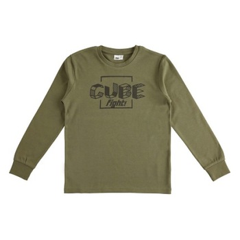 Bluza baiat, Ido, kaki cu text negru Bluza baiat, Ido, kaki cu text negru