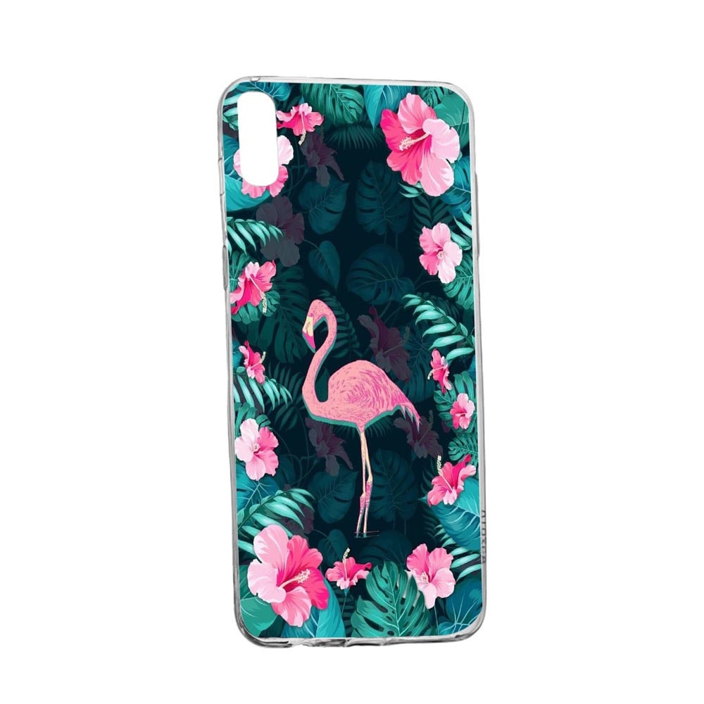 Husa Flamingo, Floral, pentru Alcatel 1B (2020), rezistenta la uzura, anti-alunecare, 247