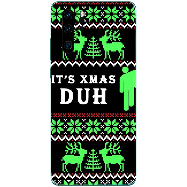 Husa din Silicon, Christmas Billie Eilish It's Christmas pentru Huawei P30 Pro, Multicolor