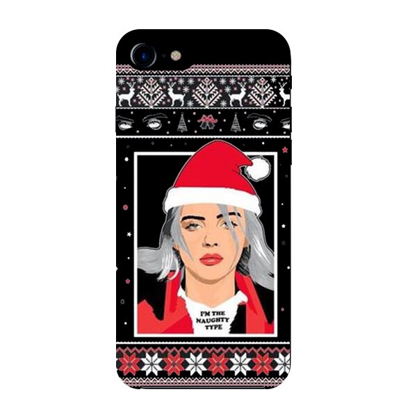 Husa din Silicon, Christmas Billie Eilish I'm Here pentru iPhone 7 Plus, Multicolor