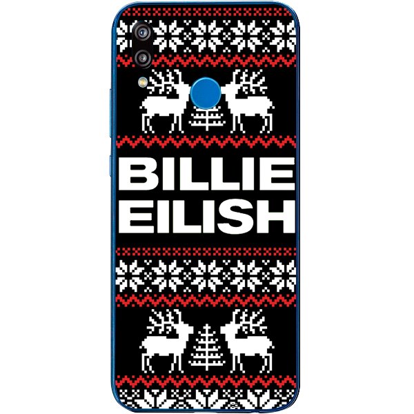 Husa din Silicon, Christmas Billie Eilish My Name Everywhere White pentru Huawei P20 Lite, Multicolor