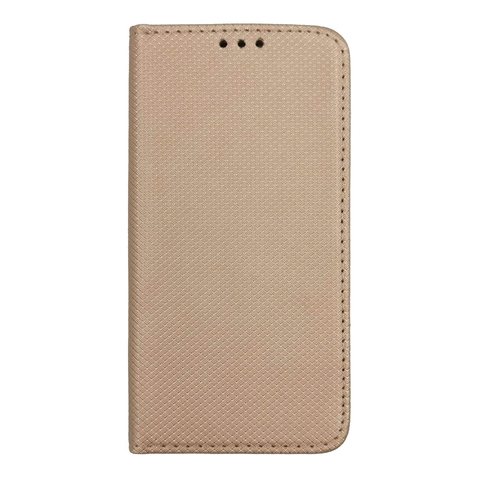 Husa Flip Carte compatibila cu Apple iPhone 11 Pro Magnetica Cu Stand, Portofel, Antisoc, Viceversa Auriu