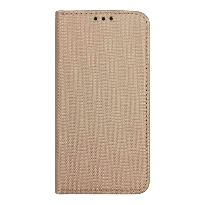 Husa Flip Carte compatibila cu Apple iPhone 11 Pro Magnetica Cu Stand, Portofel, Antisoc, Viceversa Auriu