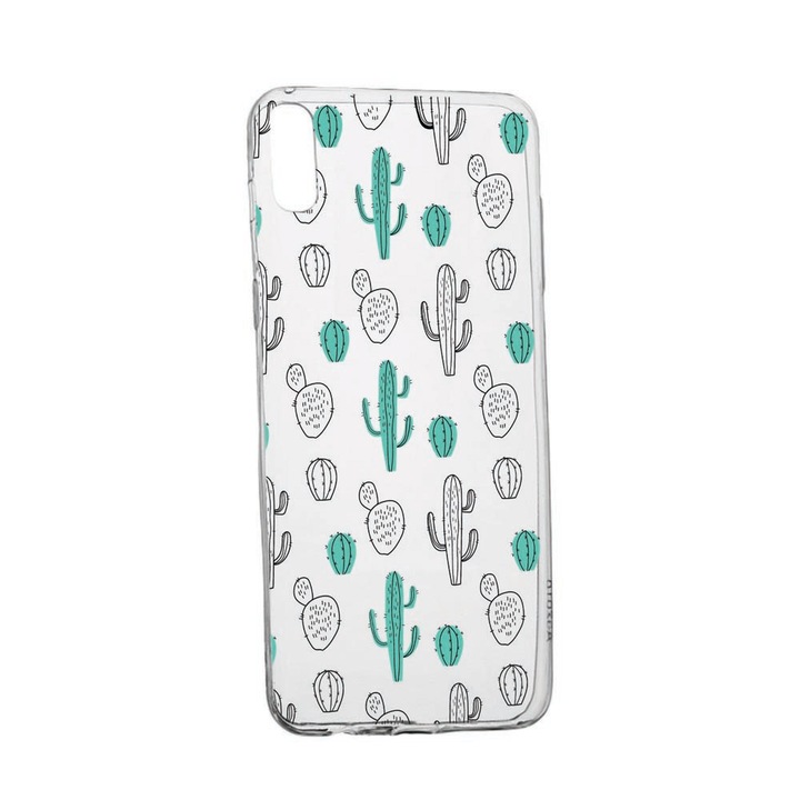 Husa pentru Motorola Moto E6, Cactus, rezistenta la uzura, anti-alunecare, 84