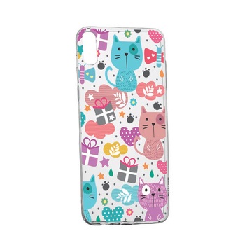 Husa pentru Alcatel 1B (2020), Lovely Cat, rezistenta la uzura, anti-alunecare, 41 Husa pentru Alcatel 1B (2020), Lovely Cat, rezistenta la uzura, anti-alunecare, 41