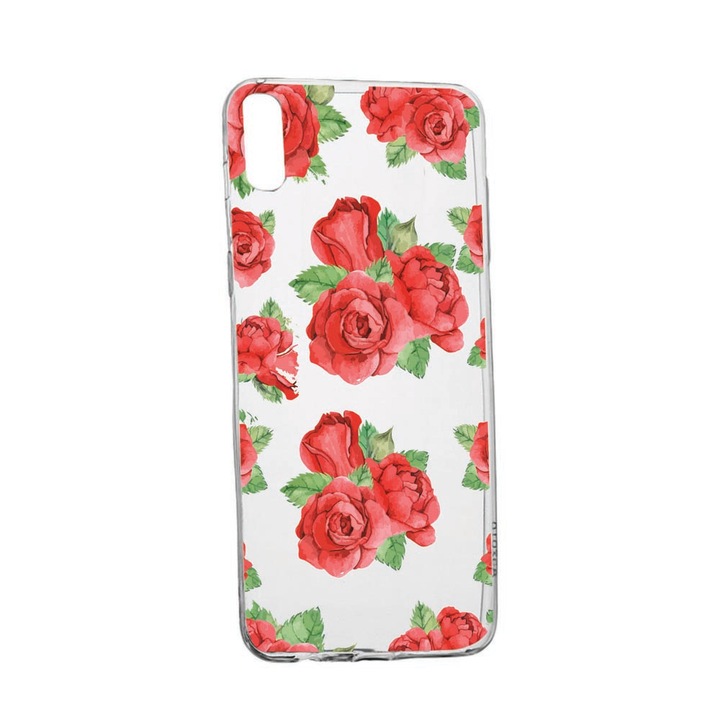 Husa pentru Motorola Moto E6, Rose, rezistenta la uzura, anti-alunecare, 97