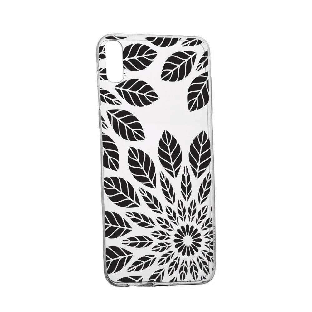 Husa pentru Samsung Galaxy A10e, Black Feathers, rezistenta la uzura, anti-alunecare, 76