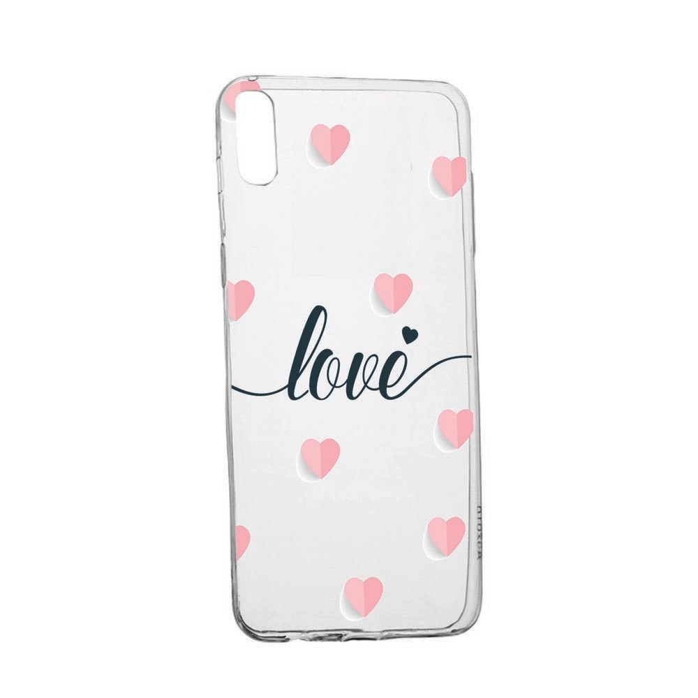Husa pentru Alcatel 1B (2020), Love+Hearts, rezistenta la uzura, anti-alunecare, 85
