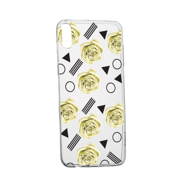 Husa pentru Motorola Moto E6, Yellow Rose, rezistenta la uzura, anti-alunecare, 137