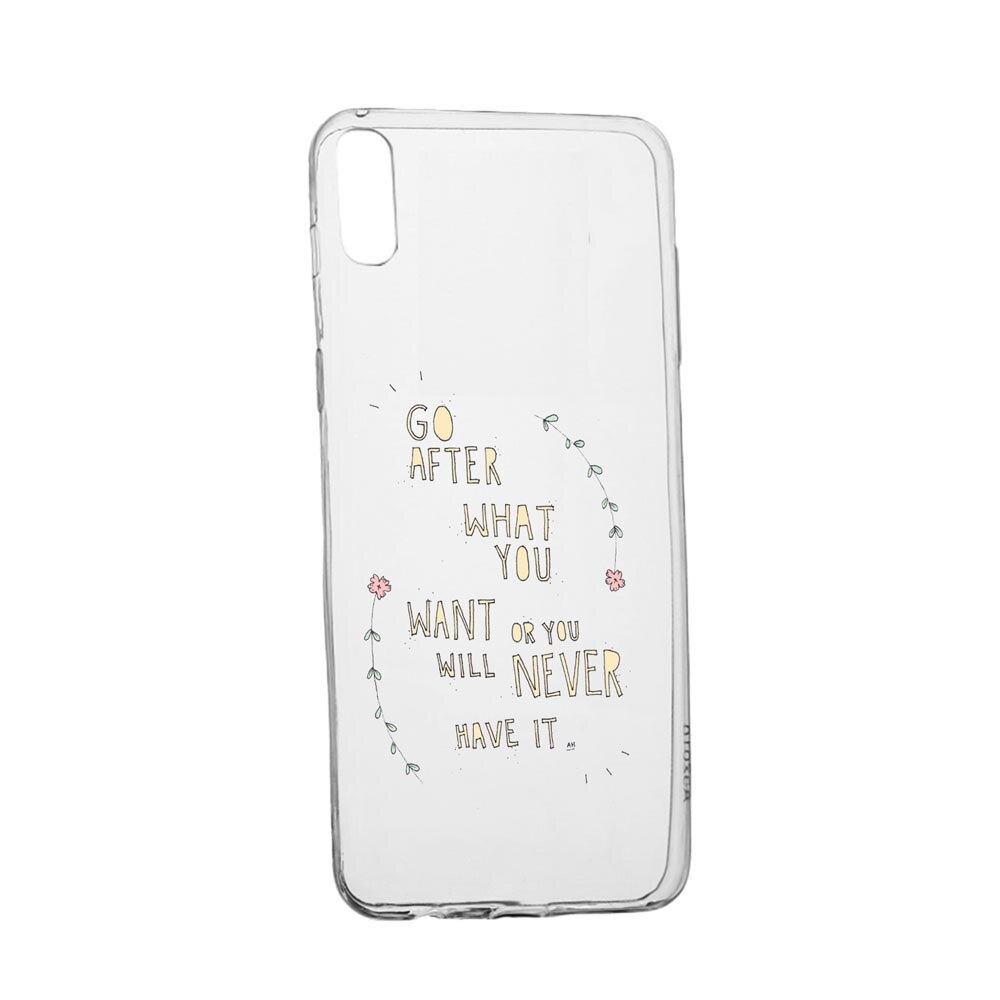 Husa cu mesaj Be Positive, pentru Samsung Galaxy A10e, rezistenta la uzura, anti-alunecare, din silicon Premium, 483