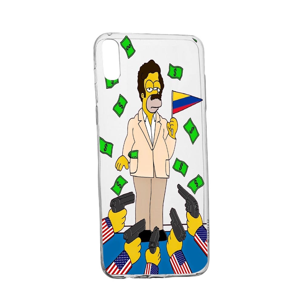 Husa Narcos Simpson, Movie pentru Alcatel 1B (2020), rezistenta la uzura, anti-alunecare, din silicon Premium, 439