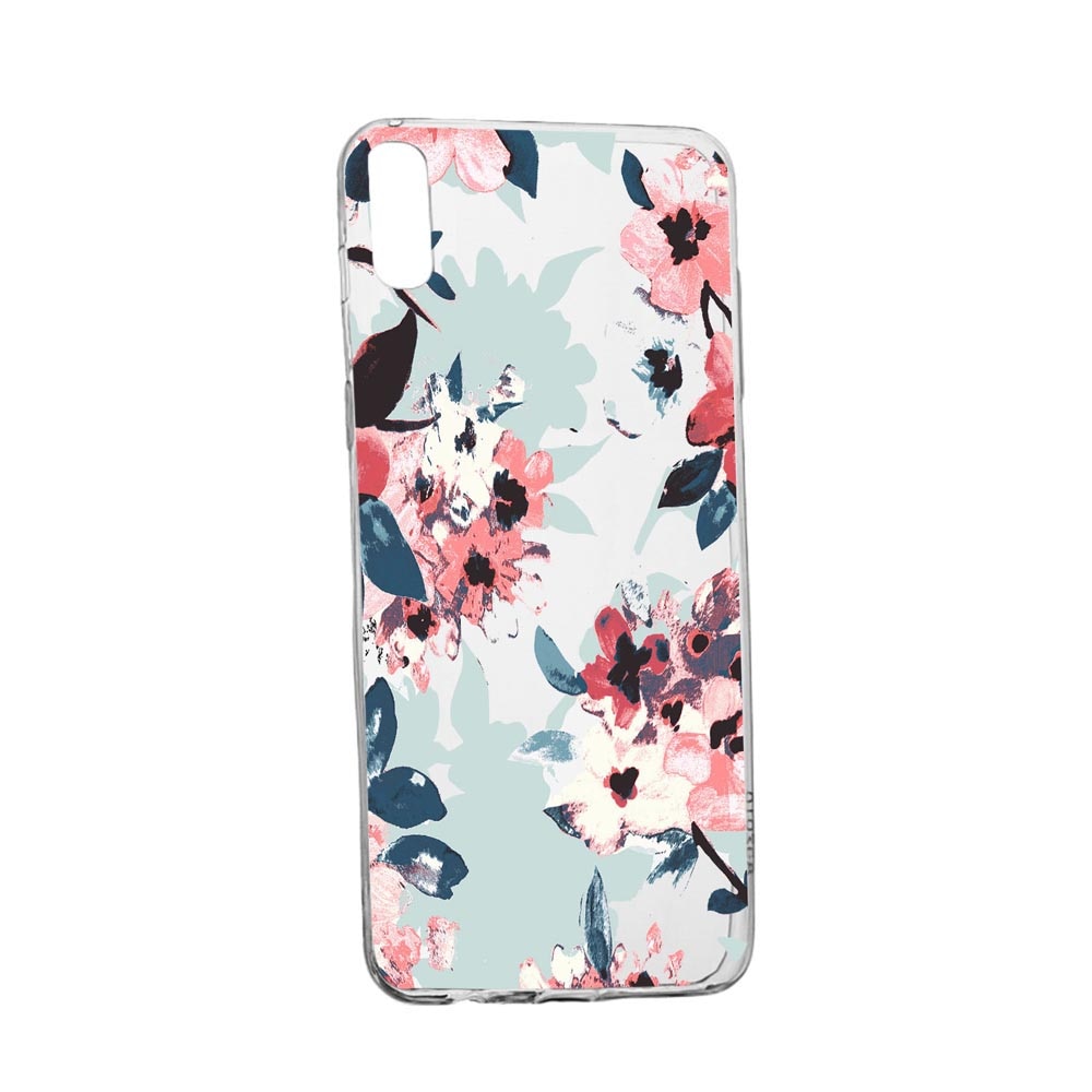 Husa Flori, culorile de pastel, pentru Alcatel 1B (2020), rezistenta la uzura, anti-alunecare, din silicon Premium, 508
